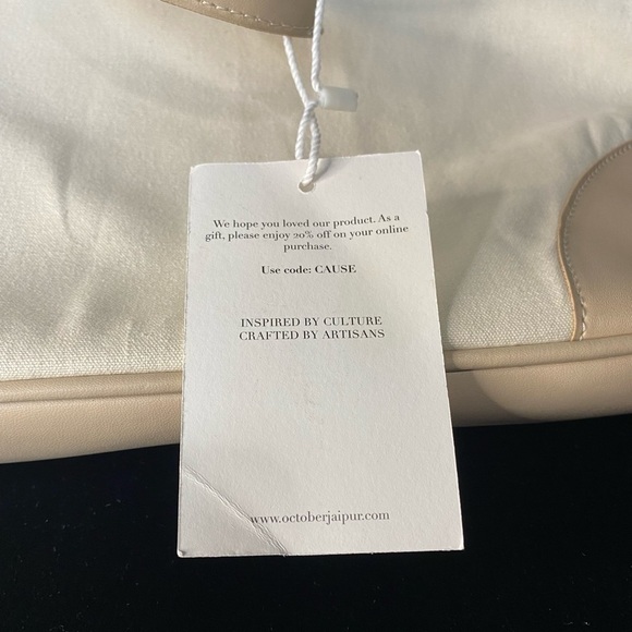 October Jaipur - Cream Tote 👜 Bag - Picture 10 of 12